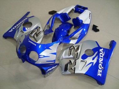 1990-1998 Honda CBR250RR MC22 Motorcycle Fairings - Silver Blue