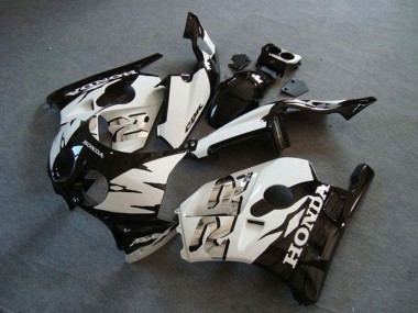 1990-1998 Honda CBR250RR MC22 Motorcycle Fairing - White Glossy Black