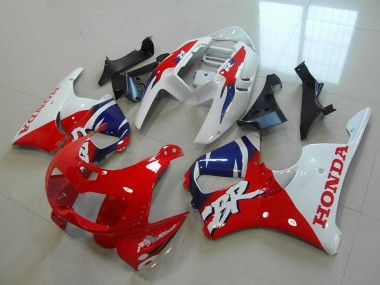 1996-1997 Honda CBR900RR 893 Motorcycle Fairings - White Red Blue