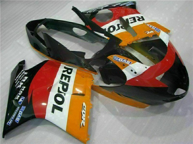 1996-2007 Honda CBR1100XX Blackbird Motorcycle Fairing - Orange White Red Glossy Black Repsol