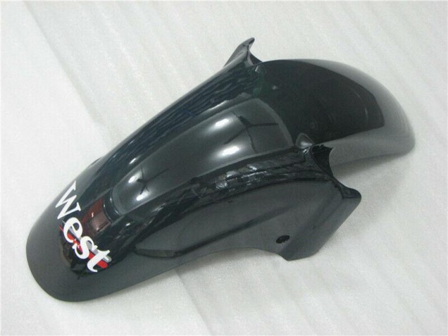 1996-2007 Honda CBR1100XX Blackbird Motorcycle Fairings - Glossy Black White West
