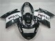 1996-2007 Honda CBR1100XX Blackbird Motorcycle Fairings - Glossy Black White West
