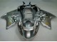 1996-2007 Honda CBR1100XX Blackbird Motorcycle Fairing - Silver Black Flame