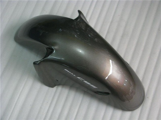 1996-2007 Honda CBR1100XX Blackbird Motorcycle Fairings - Glossy Black Silver Flame