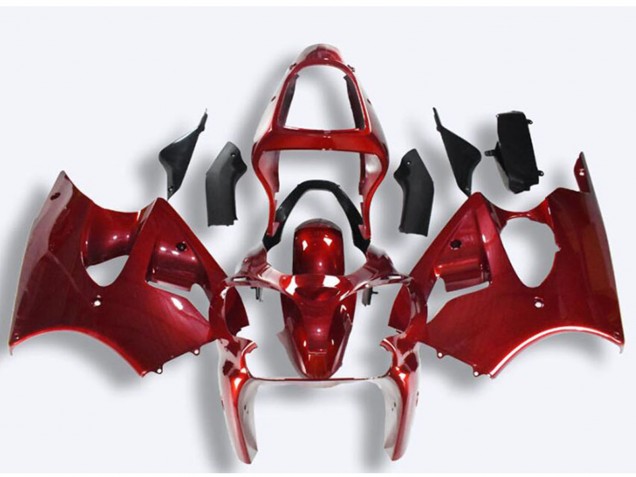 2000-2002 Kawasaki ZX6R Motorcycle Fairings - Red