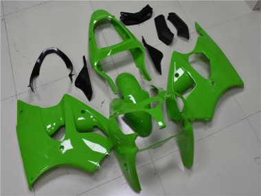 2000-2002 Kawasaki ZX6R Motorcycle Fairings - Green Black