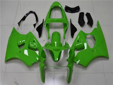 2000-2002 Kawasaki ZX6R Motorcycle Fairings - Green Black