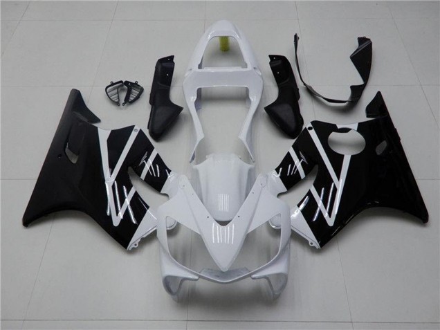 2001-2003 Honda CBR600 F4i Motorcycle Fairing Kits - White Glossy Black