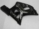 2001-2003 Suzuki GSXR 600/750 Motorcycle Fairings - Glossy Black Silver Flame