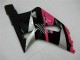 2001-2003 Suzuki GSXR 600/750 Motorcycle Fairings - Pink Silver Glossy Black