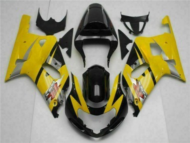 2001-2003 Suzuki GSXR 600/750 Motorcycle Fairings - Yellow Black
