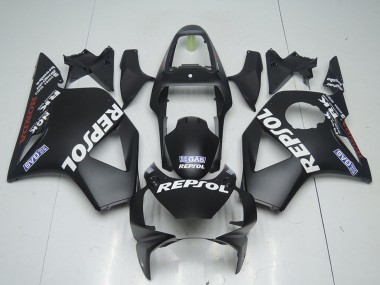 2002-2003 Honda CBR900RR 954 Motorcycle Fairings - Matte Black Repsol