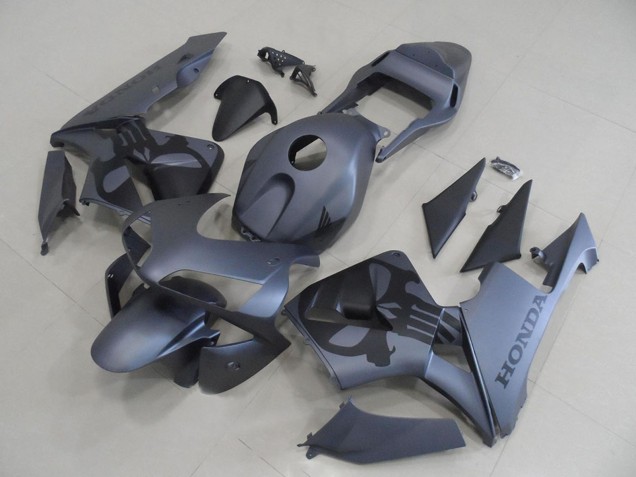 2003-2004 Honda CBR600RR Motorcycle Fairings - Matte Grey Black