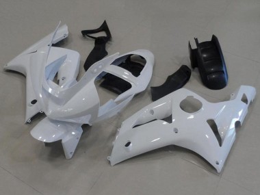 2003-2004 Kawasaki ZX6R Motorcycle Fairings - White