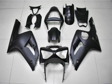 2003-2004 Kawasaki ZX6R Motorcycle Fairings - Matte Black