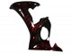 2003-2004 Yamaha YZF R6 Motorcycle Fairing - Glossy Black Red Flame