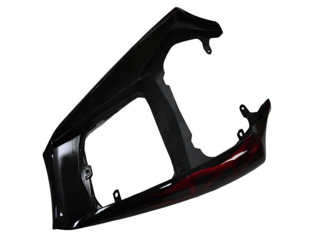 2003-2004 Yamaha YZF R6 Motorcycle Fairing - Glossy Black Red Flame