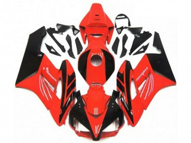 2004-2005 Honda CBR1000RR Motorcycle Fairings - Red Glossy Black