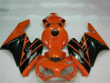 2004-2005 Honda CBR1000RR Motorcycle Fairings - Orange Glossy Black