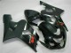 2004-2005 Suzuki GSXR 600/750 Motorcycle Fairings - Glossy Black Matte Black Red Decal