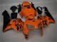 2005-2006 Honda CBR600RR Motorcycle Fairing - Orange Black Flame