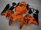 2005-2006 Honda CBR600RR Motorcycle Fairing - Orange Black Flame