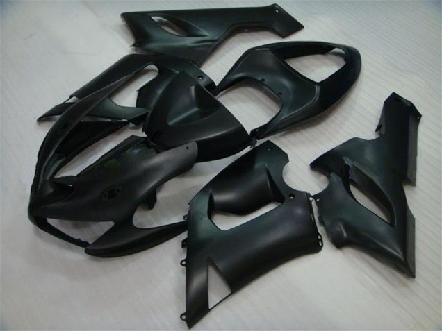 2005-2006 Kawasaki ZX6R Motorcycle Fairings - Matte Black