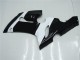 2005-2006 Kawasaki ZX6R Motorcycle Fairings - White Glossy Black