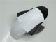 2005-2006 Kawasaki ZX6R Motorcycle Fairings - White Glossy Black