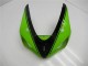 2005-2006 Kawasaki ZX6R Motorcycle Fairing - Green Glossy Black