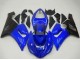 2005-2006 Kawasaki ZX6R Motorcycle Fairings - Blue Matte Black