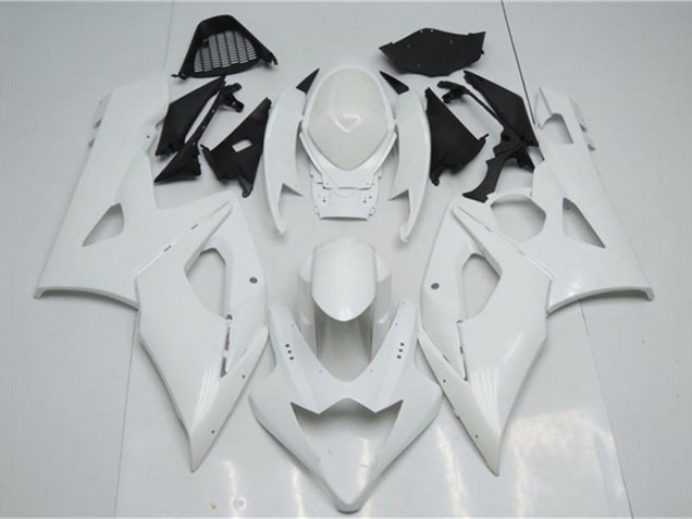 2005-2006 Suzuki GSXR 1000 Motorcycle Fairings - White
