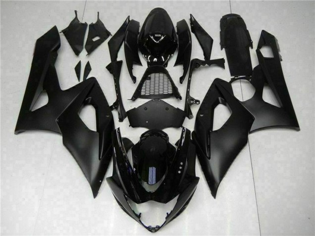2005-2006 Suzuki GSXR 1000 Bike Fairings - Glossy Black Matte Black