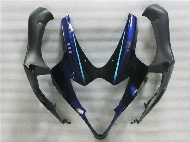 2005-2006 Suzuki GSXR 1000 Motorcycle Fairing Kits - White Blue Glossy Black
