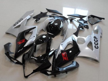 2005-2006 Suzuki GSXR 1000 Motorcycle Fairing Kits - Silver Black Red