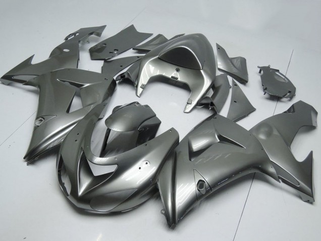 2006-2007 Kawasaki ZX10R Motorcycle Fairings - Glossy Grey