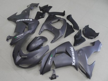 2006-2007 Kawasaki ZX10R Motorcycle Fairings - Matte Grey White Decal