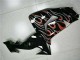 2006-2007 Kawasaki ZX10R Motorcycle Fairing Kits - Glossy Black Red Flame
