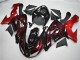 2006-2007 Kawasaki ZX10R Motorcycle Fairing - Glossy Black Red Flame