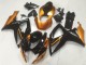 2006-2007 Suzuki GSXR 600/750 Motorcycle Fairings - Orange Glossy Black