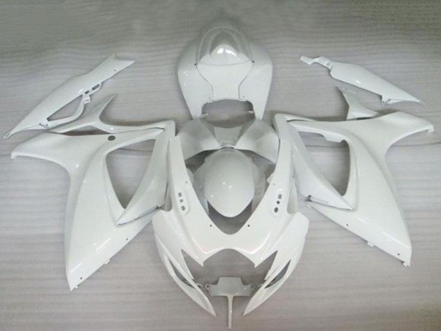 2006-2007 Suzuki GSXR 600/750 Motorcycle Fairings - Pearl White