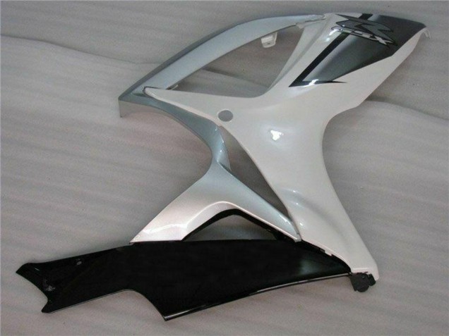 2006-2007 Suzuki GSXR 600/750 Motorcycle Fairings - White Silver