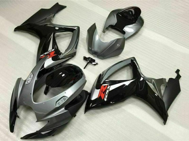 2006-2007 Suzuki GSXR 600/750 Motorcycle Fairings - Silver Grey Glossy Black Red