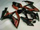 2006-2007 Suzuki GSXR 600/750 Motorcycle Fairings - Glossy Black Red