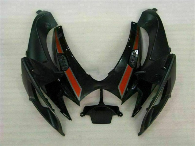 2006-2007 Suzuki GSXR 600/750 Motorcycle Fairings - Glossy Black Red