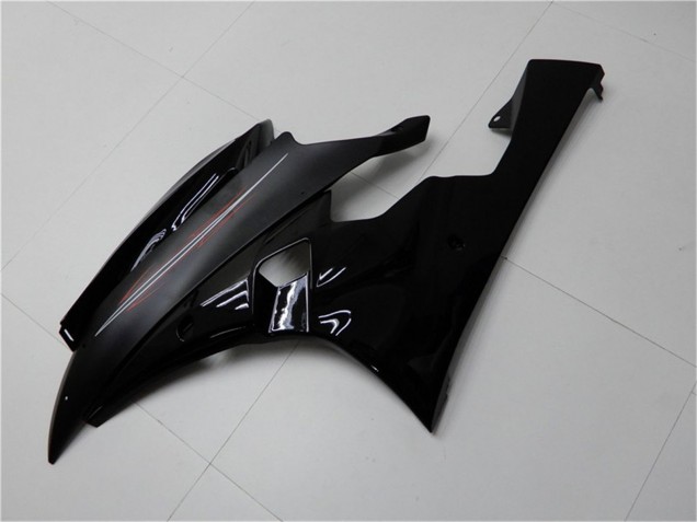2006-2007 Yamaha YZF R6 Motorcycle Fairing Kits - Glossy Black Matte Black