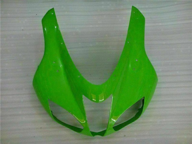 2007-2008 Kawasaki ZX6R Motorcycle Fairings - Green White Ninja
