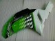 2007-2008 Kawasaki ZX6R Motorcycle Fairings - Green White Ninja
