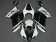 2007-2008 Kawasaki ZX6R Motorcycle Fairings - Black White Elf