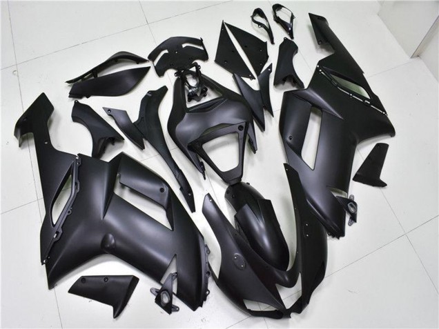 2007-2008 Kawasaki ZX6R Motorcycle Fairings - Matte Black